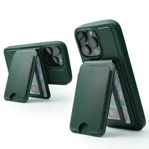 New Design Leather Card Wallet Magnetic Phone case Card Holder with Stand Credit Card Holder for iPhone 16/15/14 Pro Max Series